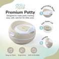 thumbnail image 2 of Dolu Nuve Potty Training Seat, Portable Toilet Chair for Kids, Relax Beige, 2 of 6
