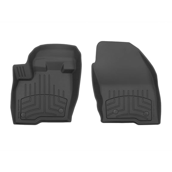 WeatherTech FloorLiner HP Custom Fit Floor Mats compatible with Lincoln Nautilus, MKX - 1st Row (Driver & Passenger), Black