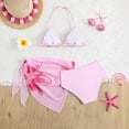 thumbnail image 5 of Gunia Swimsuits For Girls Floral Print Bikini With Wrap Skout Big Kids Two Piece Tankini Bathing Suit Girls' Swimwear For Holiday Beach Pool 7-16 Years, 5 of 8