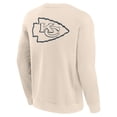 thumbnail image 3 of Men's Fanatics Cream Kansas City Chiefs Elements Future Ground Lettering Pullover Sweatshirt, 3 of 3