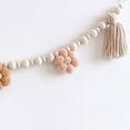 thumbnail image 6 of Wooden Beaded Garland with Tassel Bunting Wall Hanging Tassels Banner Nursery Decor Room Bedroom Baby Shower Party Wedding Decorations, 6 of 7
