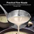 thumbnail image 5 of Soup Ladle Large with Pouring Spout Steel Stainless Deep Spoon, Kitchen Aid, 5 of 5