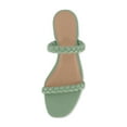 thumbnail image 5 of CUSHIONAIRE Women's Neptune Braided Low Block Heel Sandal +Memory Foam, 5 of 5
