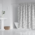 thumbnail image 2 of Black and White Christmas Snowflake Pattern Shower Curtain 72"x84" ,Bathroom Decorative Shower Curtains Set with 12 Hooks,Modern Waterproof Washable Shower Curtain, 2 of 6