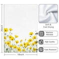 thumbnail image 3 of 2 Pcs Funny Kitchen Towels,Yellow Flowers Microfiber Dish Towels,Kitchen Tea Towels,Kitchen Towel Set (18" X 26"), 3 of 3