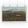 thumbnail image 2 of Redlands, CA, Mountain and Orchard Scene (36x54 Giclee Gallery Art Print, Vivid Textured Wall Decor), 2 of 3