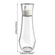 thumbnail image 3 of Botella de vidrio con boquilla para aceite, 150/260 ml, botella con tapa, taza pequeña transparente, dispensador recargable para encimera, 1 unidad, 3 of 3