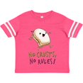 thumbnail image 3 of Inktastic No Crusts, No Rules Silly Pb&j Sandwich on the Loose Boys or Girls Toddler T-Shirt, 3 of 5