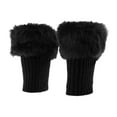 thumbnail image 2 of de piernas de punt mujer de piernas de piernas de punto de piernas Botas Negro Colcomx Calentador de piernas de punto para mujeres, 2 of 8