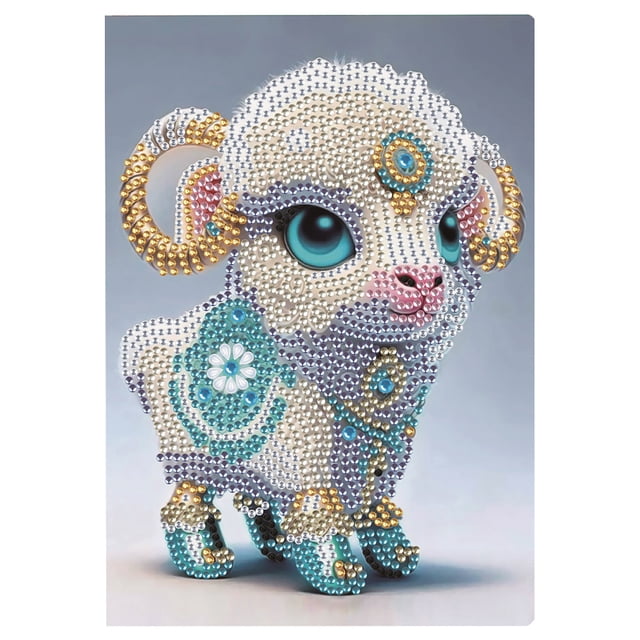 5D diamante mosaico cuaderno creativo DIY mano A5 taladro parcial niños estudiantes regalo Hugtrwg Para estrenar