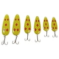 thumbnail image 2 of Lucky Strike Baitworks Yellow Red Diamond Devil Bait Assortment Kit + Devil Spoon Multi-Pack + 6 Pieces per pack + Fishing Spoons, 2 of 5