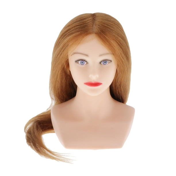 Cabeza de Maniquí Femenino de 27 '' con Cabello profesion para - color Marrón