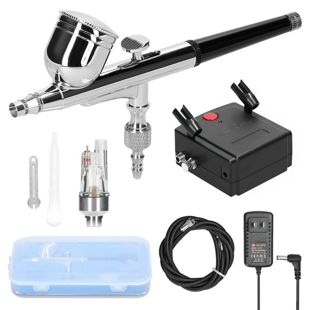 Labymos Multi-purpose Professional 0.3mm Airbrush Air Compressor Kit 20-35PSI Airbrush Pen Air Pump Set for