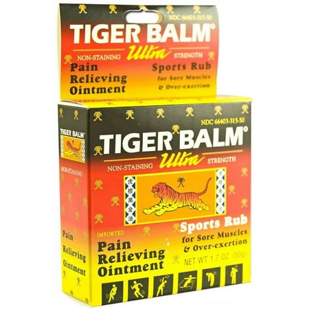 Tiger Balm Sport Rub Ultra Pain Relieving Ointment, 1.7 OZ