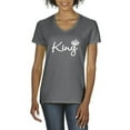 thumbnail image 1 of Artix - Women's T-Shirt V-Neck Short Sleeve, up to Women Size 3XL - King Crown, 1 of 4