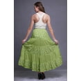 thumbnail image 4 of Bimba Women Skirts Long Bohemian Gypsy 5 Tier Cotton Printed Long Skirts, 4 of 5