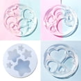 thumbnail image 2 of Techinal Crystal Epoxy Resin Mold Love Heart Five-pointed Star Moon Shape Keychain Pendant Casting Silicone Mould DIY Crafts Jewelry Making Tools, 2 of 10