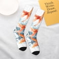 thumbnail image 6 of Bingfone Compression Socks for Women and Men Long Socks for Running Athletic Cycling Nurse-Three Goldfish Watercolor Splash, 6 of 8
