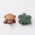 thumbnail image 2 of Handmade Polymer Clay Pendants Tortoises Mixed Color 19x26mm Hole: 2mm, 2 of 5