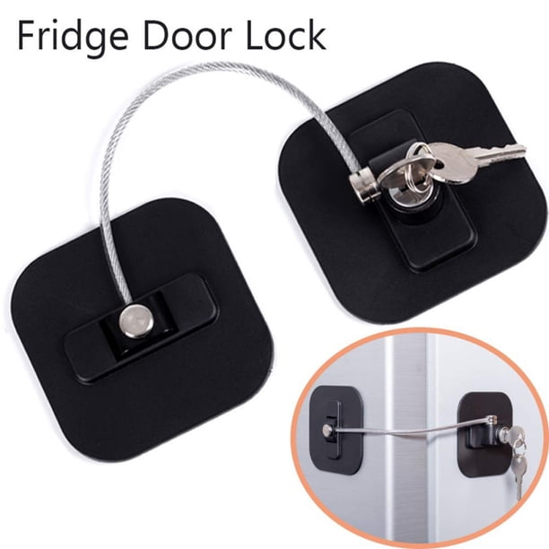Fridge Lock,Refrigerator Lock with Keys, Freezer Lock and Child Safety