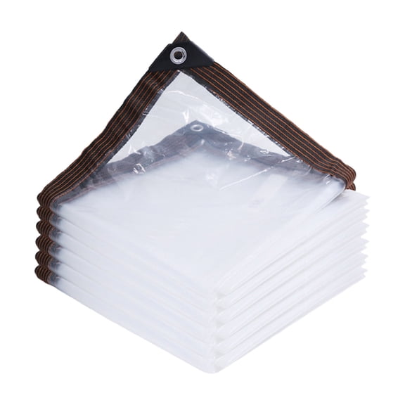 Clear Thickened Plastic Rainproof Film | Windproof & Cold Protection Cover for Flowers | Heavy-Duty Greenhouse Tarp with Reinforced Edges
