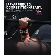 Gymreapers Weightlifting Wrist Wraps (IPF Approved) 18 Professional Quality Wrist Support with Heavy Duty Thumb Loop - Best Wrap for Powerlifting Competition, Strength Training, Bodybuilding