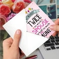 thumbnail image 4 of 1 Funny Retirement Card with Envelope - Twice The Spouse C3220RTG, 4 of 6