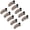Rose Gold, variant on 10 count Small Rhinestone Hair Clips for women Black Hair Clips for Styling Cute Makeup Clips for Bangs Non Slip Hair Accessories for Girls Thin Thick Hair