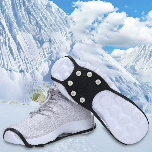 Universel de Sport d'Hiver - Chaussures 025 Traction en Silicone Durable pour Randonnée Marche Escalade Pêche Activités Extérieures Unisexe