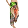 thumbnail image 6 of Salouo Cobra Snake Print Women's Pajama Pants Casual Loose Sweatpants PJs Flowy Pants Drawstring Palazzo for Women Wide Leg Pants Lounge Pajama -Large, 6 of 8