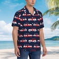 thumbnail image 6 of London Symbol Black Cab Men's 3d Print Casual Button Down Shirts, Novelty Hawaiian Short Sleeves 3xl, 6 of 8