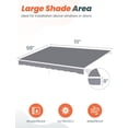thumbnail image 3 of U-MAX 10×8FT Retractable Awning Replacement, Outdoor Sunshade Canopy Cover (No Frame), UV-Resistant & Easy Clean, 280g/m² Polyester, Gray, 3 of 9