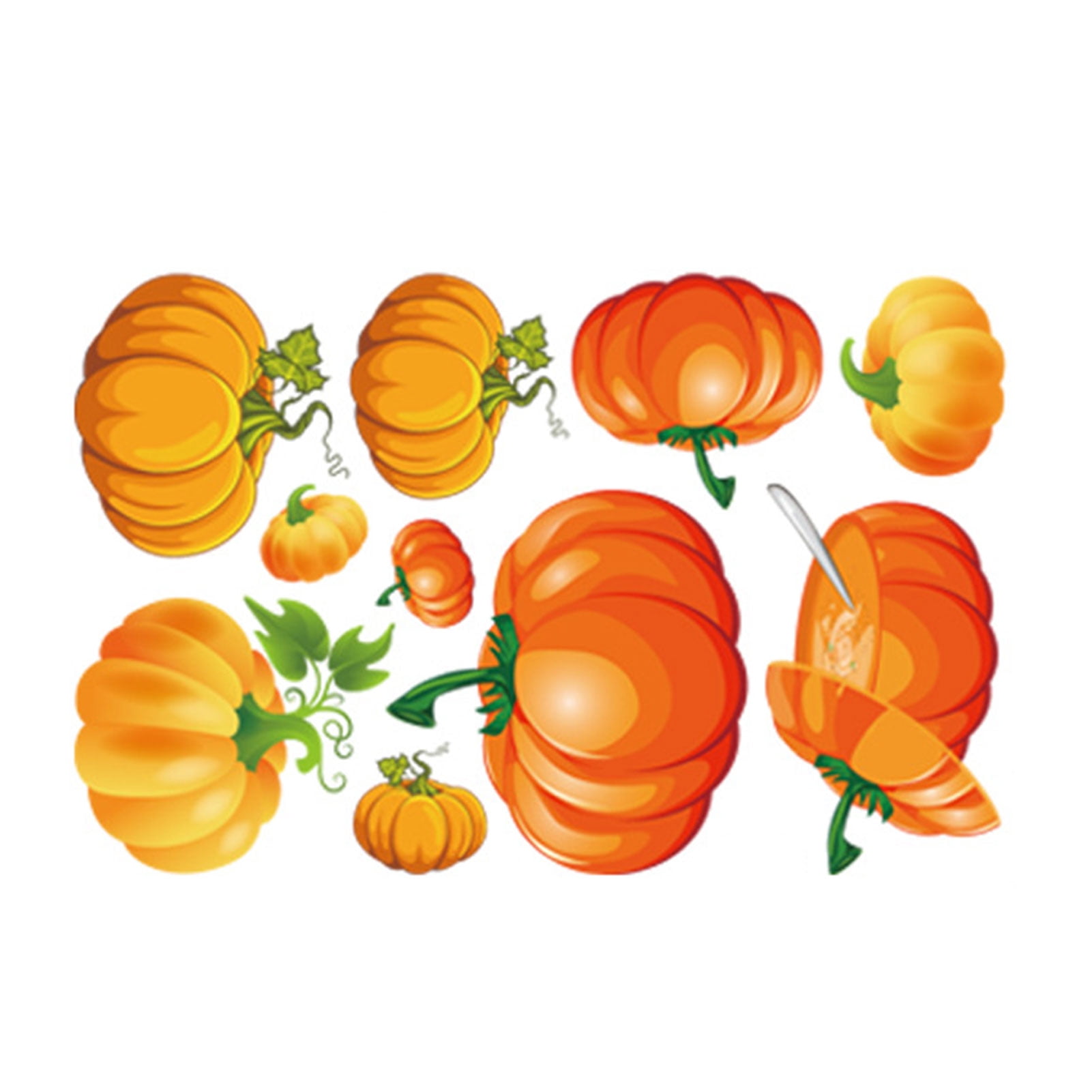 Thanksgiving Window Clings Decals Easy to Remove Window Clings for