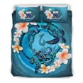 thumbnail image 2 of Juego de Funda Nórdica Polinesia - Samoa Bedding Set Blue Plumeria Animal Tattoo, 2 of 6