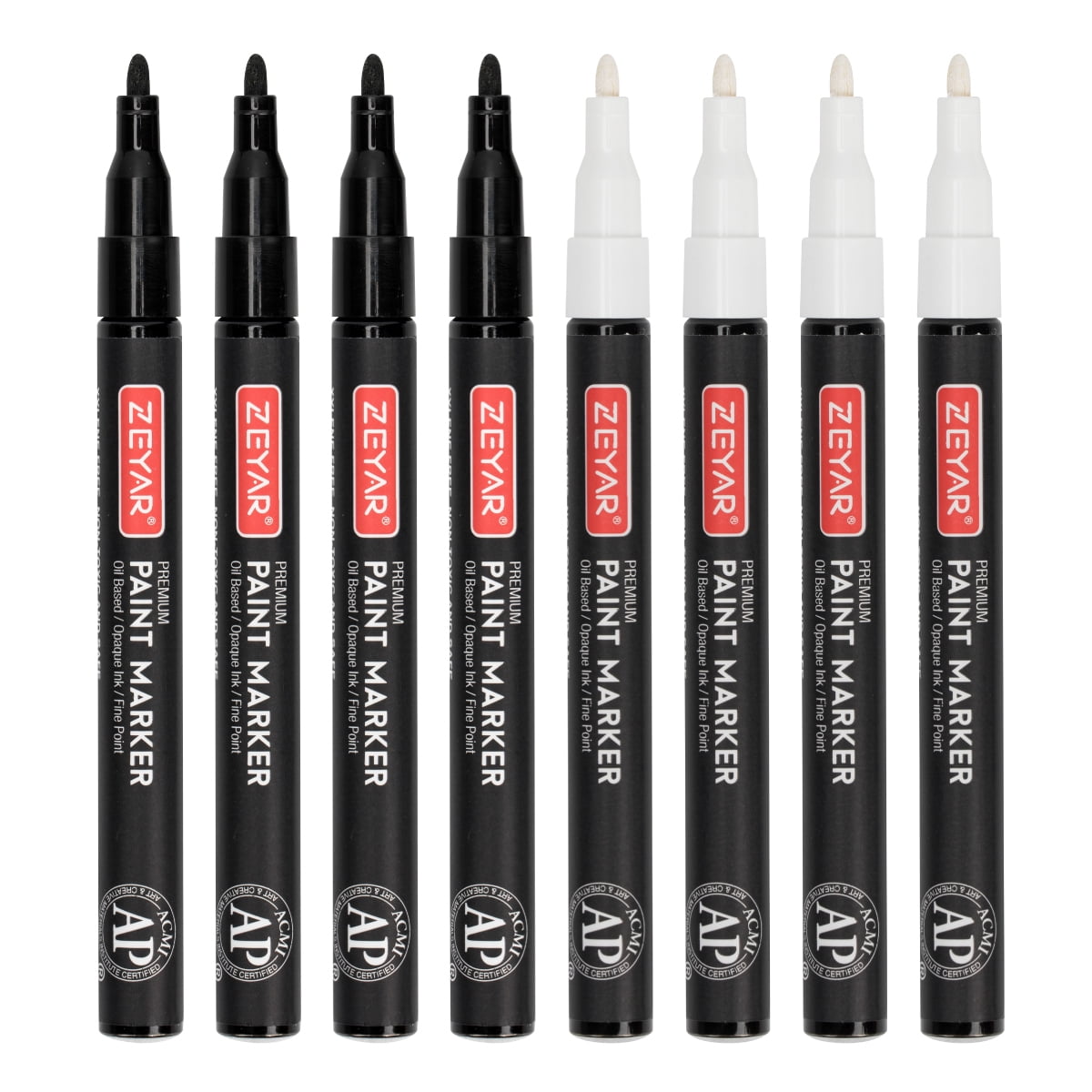 ZEYAR Permanent OilBased Paint Markers, Expert of Rock Painting, Black