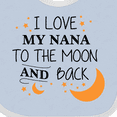 thumbnail image 4 of Inktastic I Love My Nana to the Moon and Back Boys or Girls Baby Bib, 4 of 4