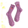 thumbnail image 3 of 1 par de calcetines de lana coral para niños, calcetines de felpa esponjosos, calcetines de lana coral, calcetines para dormir, pantuflas de lana, calcetines de toalla (púrpura), 3 of 4