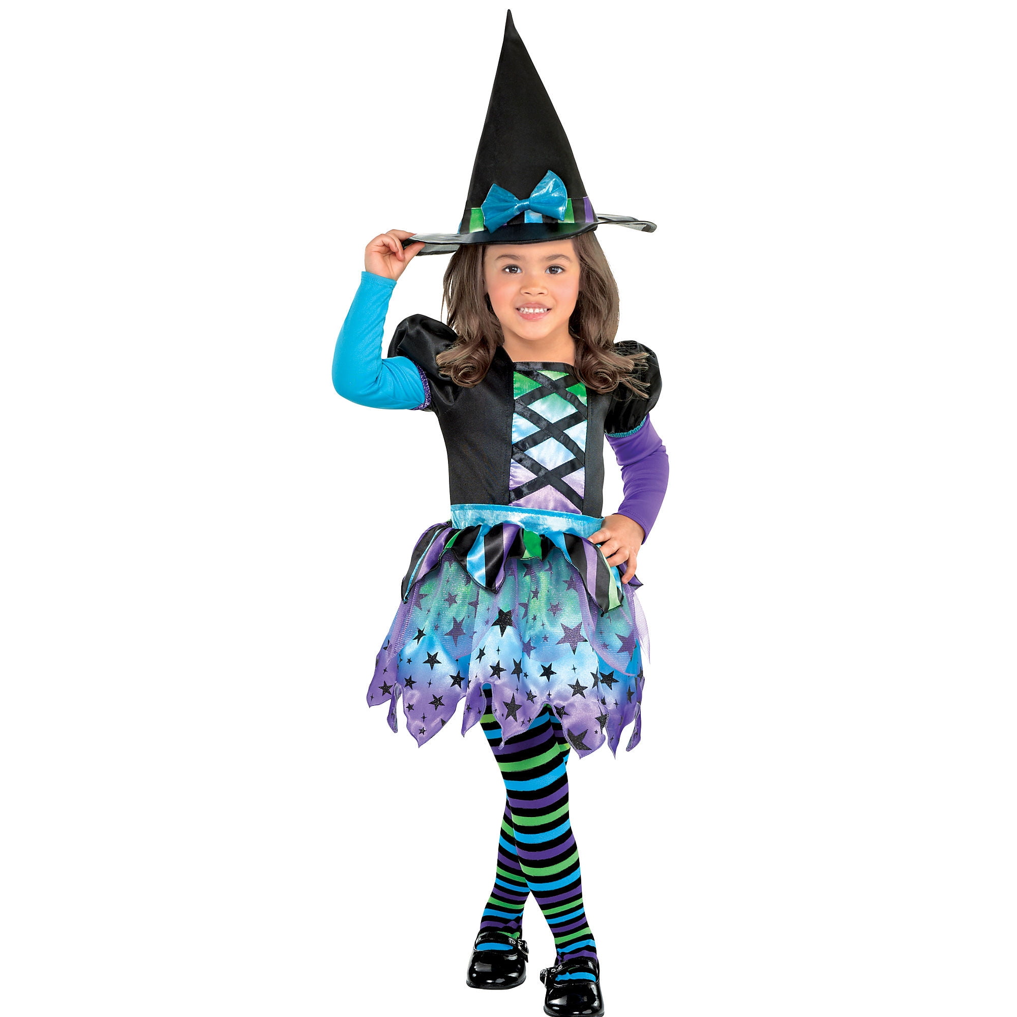 Witch Dress Halloween Costume for Girls, Small, with Included Accessories, by Amscan