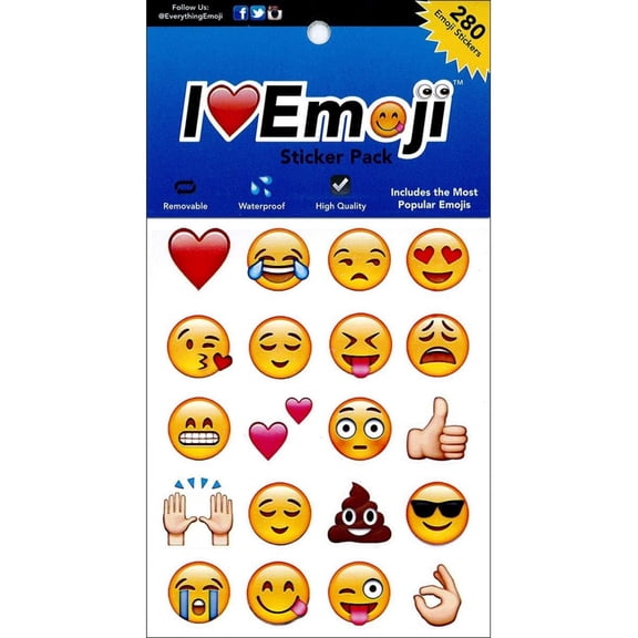 Everything Emoji Sticker Med 280pc