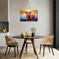 thumbnail image 2 of ZHONGYUTONG Abstract Forest Animal Canvas Wall Art Colorful Highland Cow Painting Prints Wildlife Posters Artwork Home Decor Framed (20.00" x 30.00"), 2 of 6