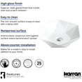 thumbnail image 3 of Karran Usa Vc-601 Valera 18-3/4" Hexagonal Vitreous China Vessel Bathroom Sink - White, 3 of 5