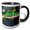 Black/White, variant on 3drose, Fiji Banded Iguana Lizard, Vitu Levu, Fiji - Oc01 Dpb0260 - Douglas Peebles, 11oz Mug