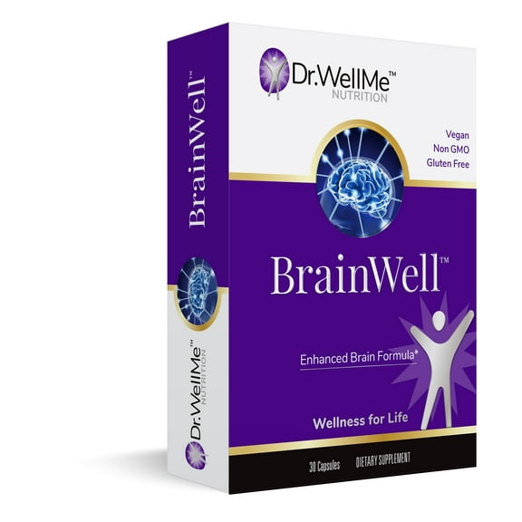 Dr.WellMe Nootropic Brain Booster Turmeric Ginkgo Vegan 30ct