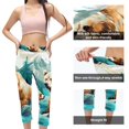 Bear High Waist Capris Yoga Leggings for Women Running Fitness Not See