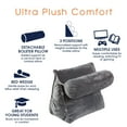 thumbnail image 3 of Cheer Collection Wedge Shaped Back Support Pillow and Bed Rest Cushion for Reading, Gaming, Watching - with Adjustable Neck Pillow, 3 of 5