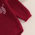 thumbnail image 4 of Baby My First Christmas Romper Sweater Long Sleeve Embroidery Knit Bodysuit Infant Xmas Holiday Outfit Fall Winter Clothes, 4 of 8