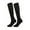 Black, variant on Zipper Compression Socks Men & Women - 1 Pair Of Closed Toe Compression Socks Knee High Skin L