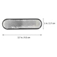 thumbnail image 2 of FUTUREORYY 2Pcs Motorcycle Modified Turn Signal Reflector Lamp ABS White Style, 2 of 8