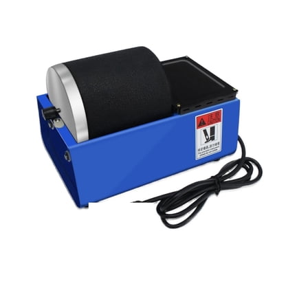 Hobby Rock Tumbler Kit For Kids & Adults Mini Stone Polishing Kit With Rubber Buckets Roll Barrel Grinding Jewelry Tool