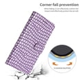 thumbnail image 4 of For Oppo A57 (2022) 5G/A77 5G Cover Crocodile Texture Wallet Phone Supporting Stand Case with Strap, 4 of 5